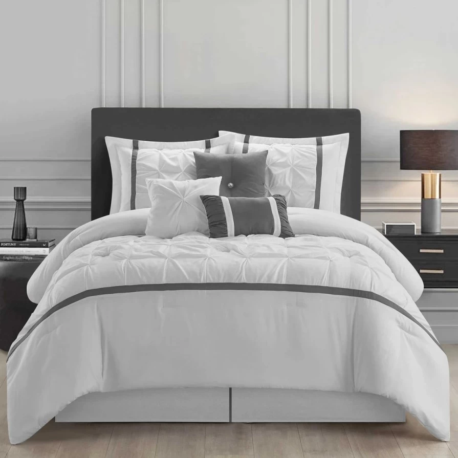 "Elena 7-Piece Comforter Set - Luxury Bedding Collection by Grand Avenue"