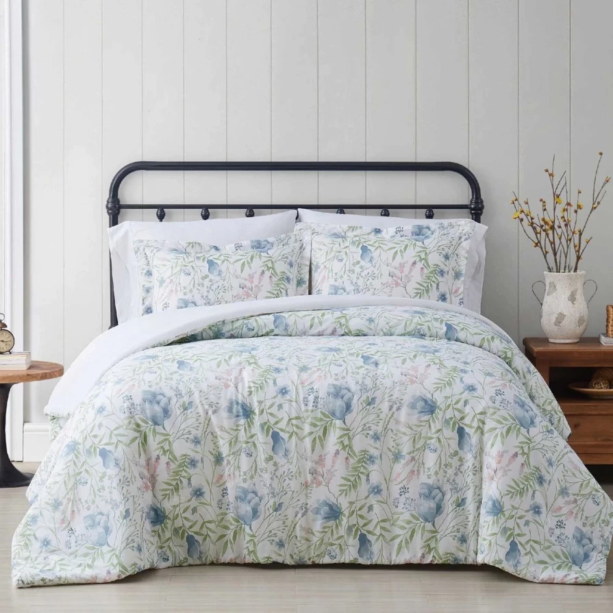 "Cottage Classics Field Floral Comforter Set - Multi-Color Luxury Bedding"