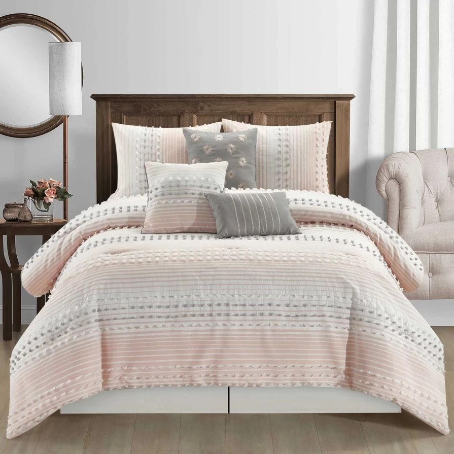 "Premium 7-Piece Clarion Comforter Set – Luxurious Bedding Collection"
