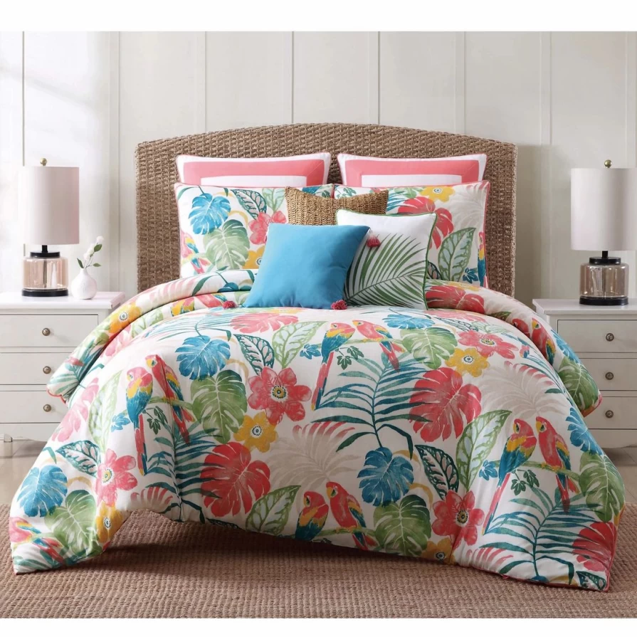 "Luxury Oceanfront Resort Coco Paradise Duvet Cover Set - Soft Bedding Collection"