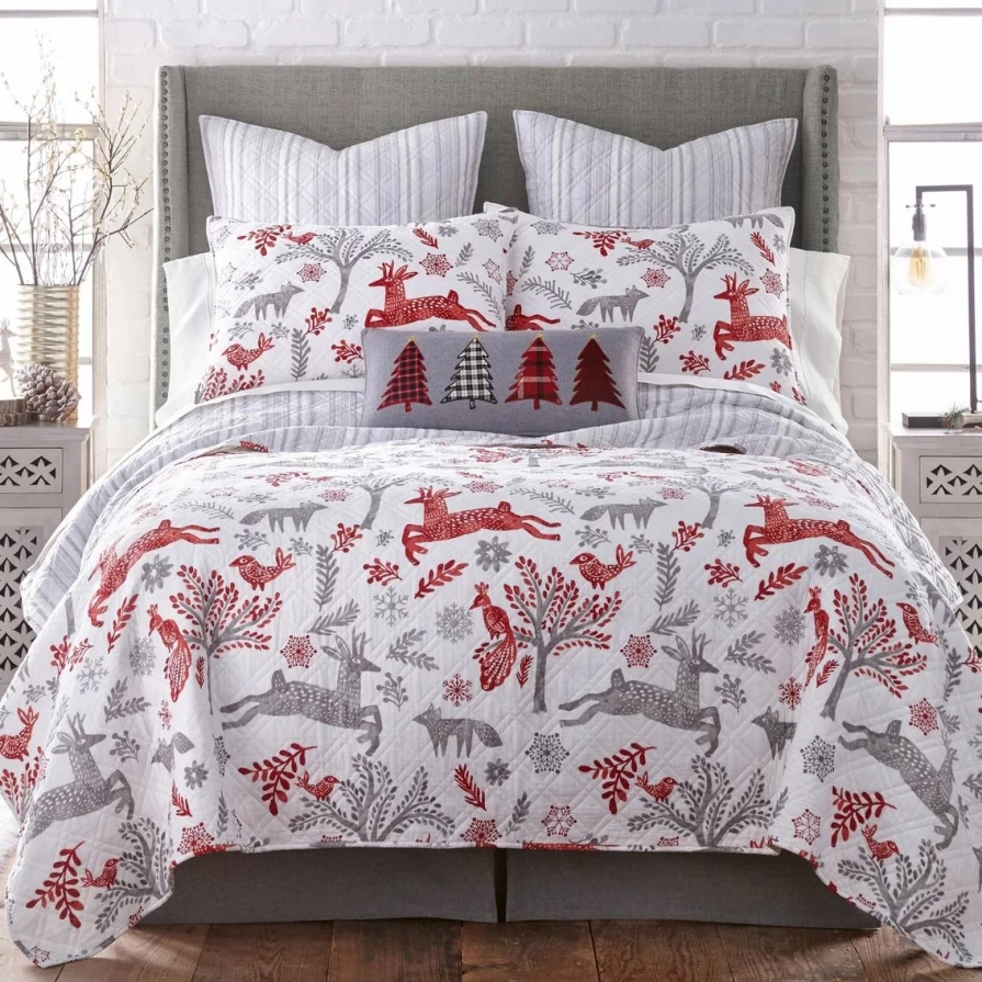 Wholesale Full/Queen Winterland Quilt Set by Levtex Home - Cozy Seasonal Bedding Collection