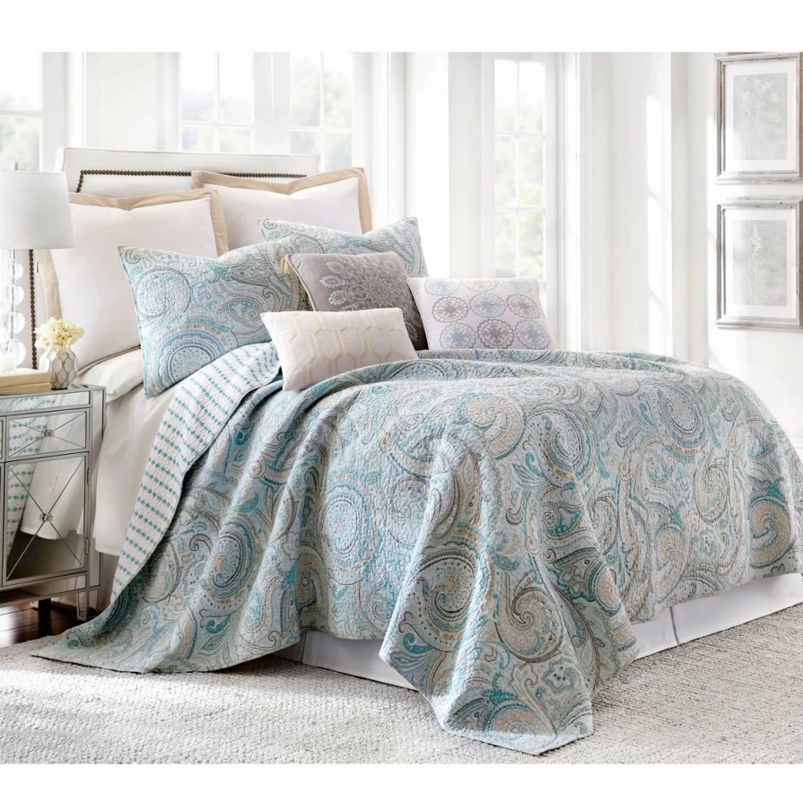 "Premium Spruce Spa Quilt Set by Levtex Home – Best Price & Luxury Comfort"