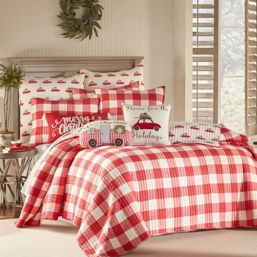"Wholesale Road Trip Quilt Set – Cozy Travel Blanket for Camping & Adventure"