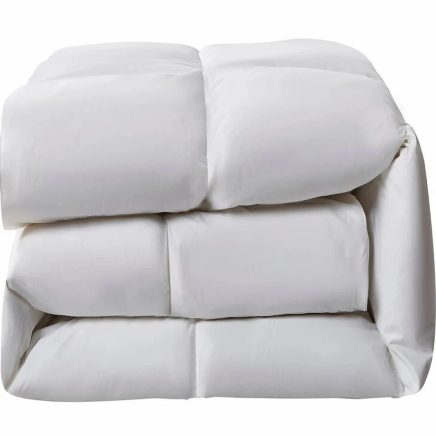 Premium Serta Goose Down & Feather Comforter - Extra Warmth Hypoallergenic Winter Bedding