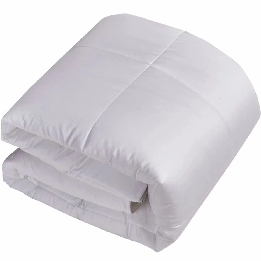 White 700 Thread Count Cotton Sateen Down-Alternative Comforter - Soft Luxury Bedding by Blue Ridge Home Fashions