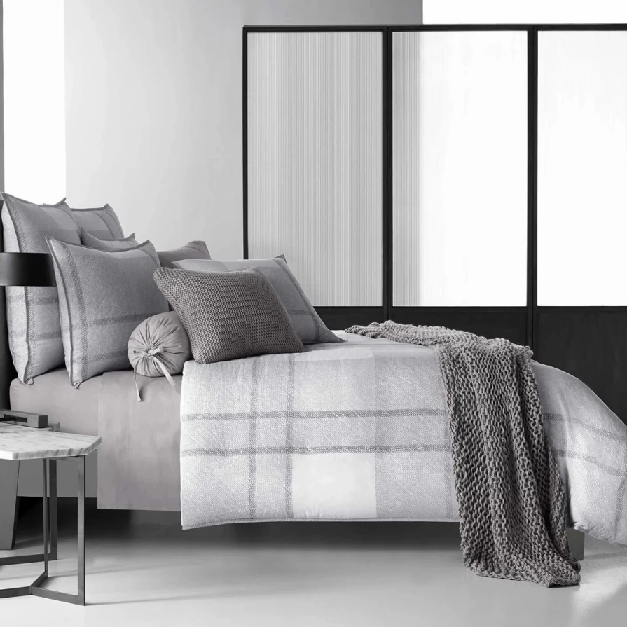 * Oliver Leighton Grey Duvet Cover Set - Premium Quality & Best Price