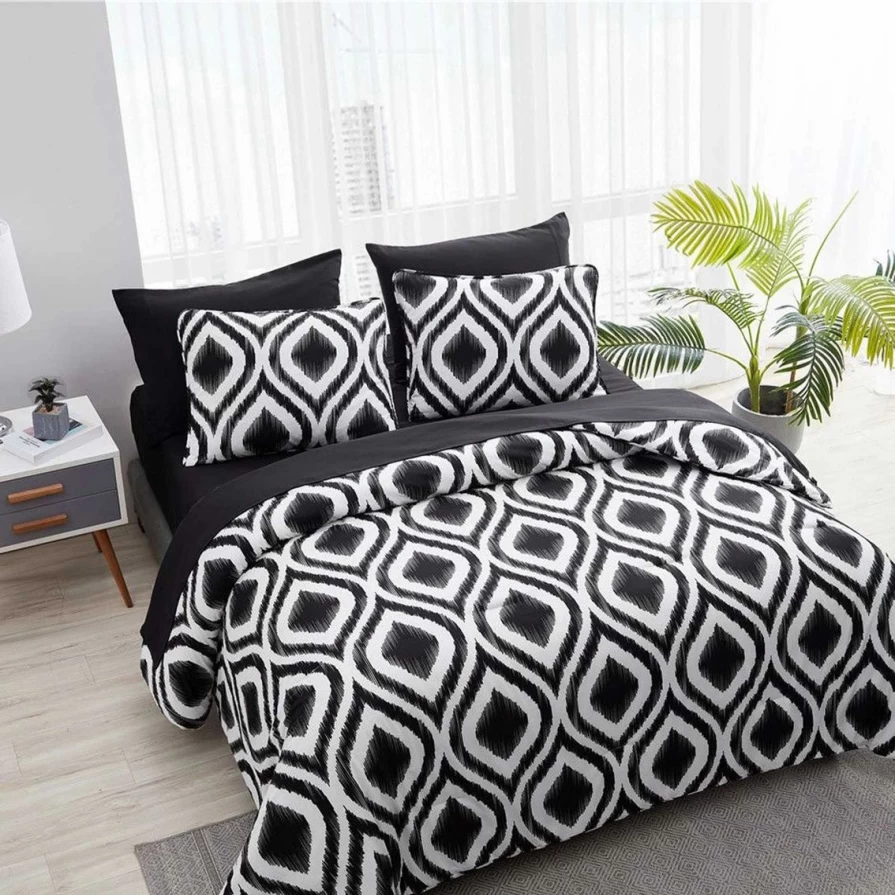 7-Piece Cypress Bed in a Bag Comforter Set by The Nesting Company - Includes Sheets, Pillowcases, and Decorative Pillows