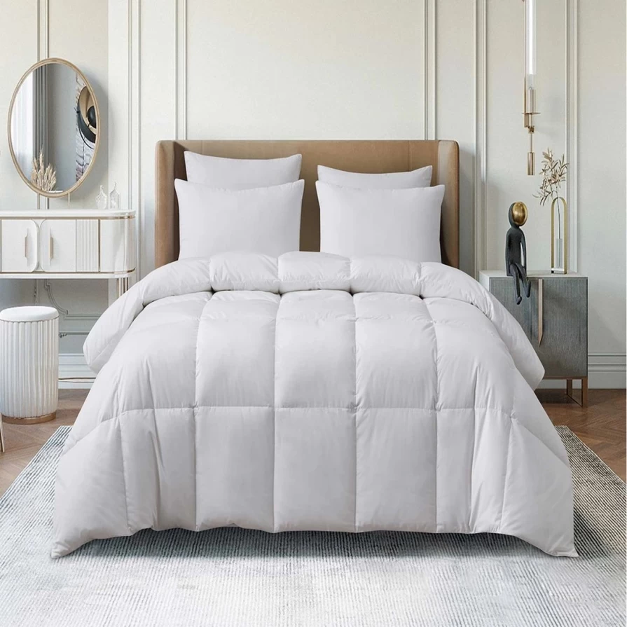 Martha Stewart Collection All-Season Tencel Cotton Blend Comforter with Goose Down Fiber - Best Deal