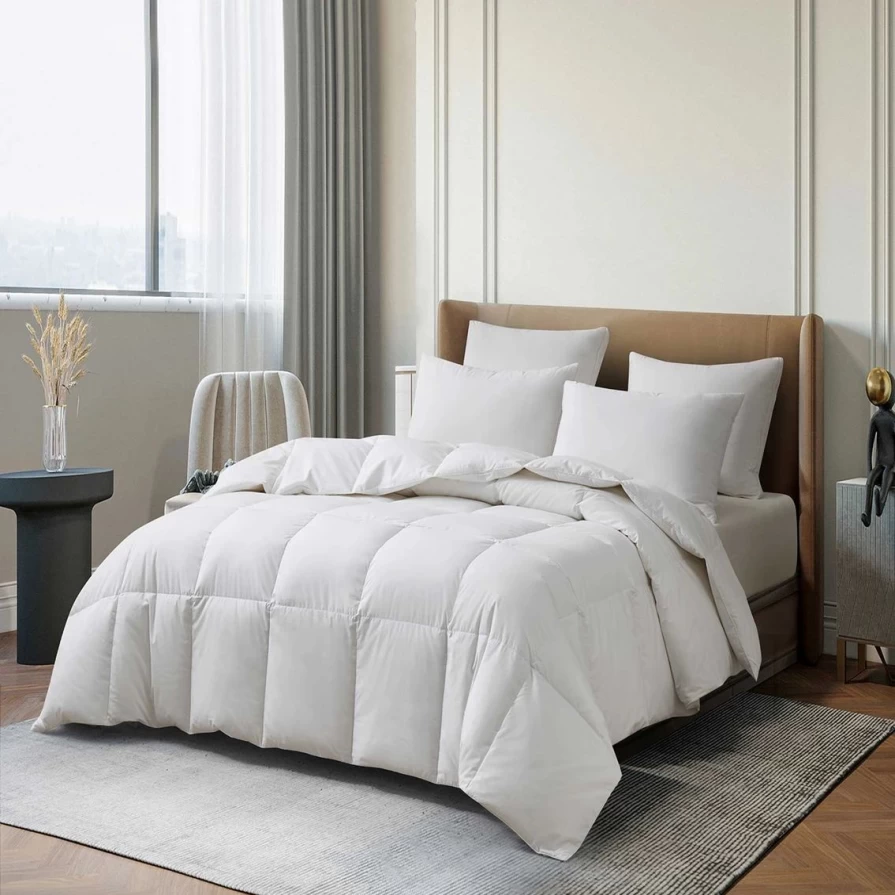 Martha Stewart Collection All-Season Tencel Cotton Blend Comforter with Goose Down Fiber - Best Deal