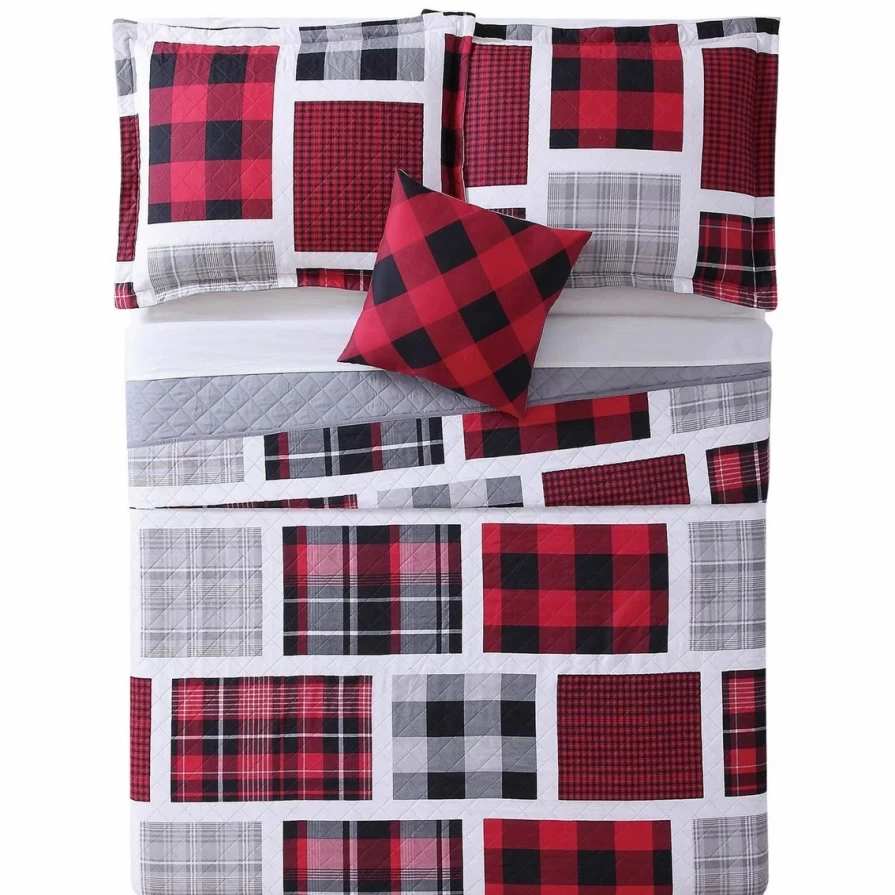 "Premium Buffalo Plaid Quilt Set - Soft & Cozy Bedding - Best Selling Home Decor"