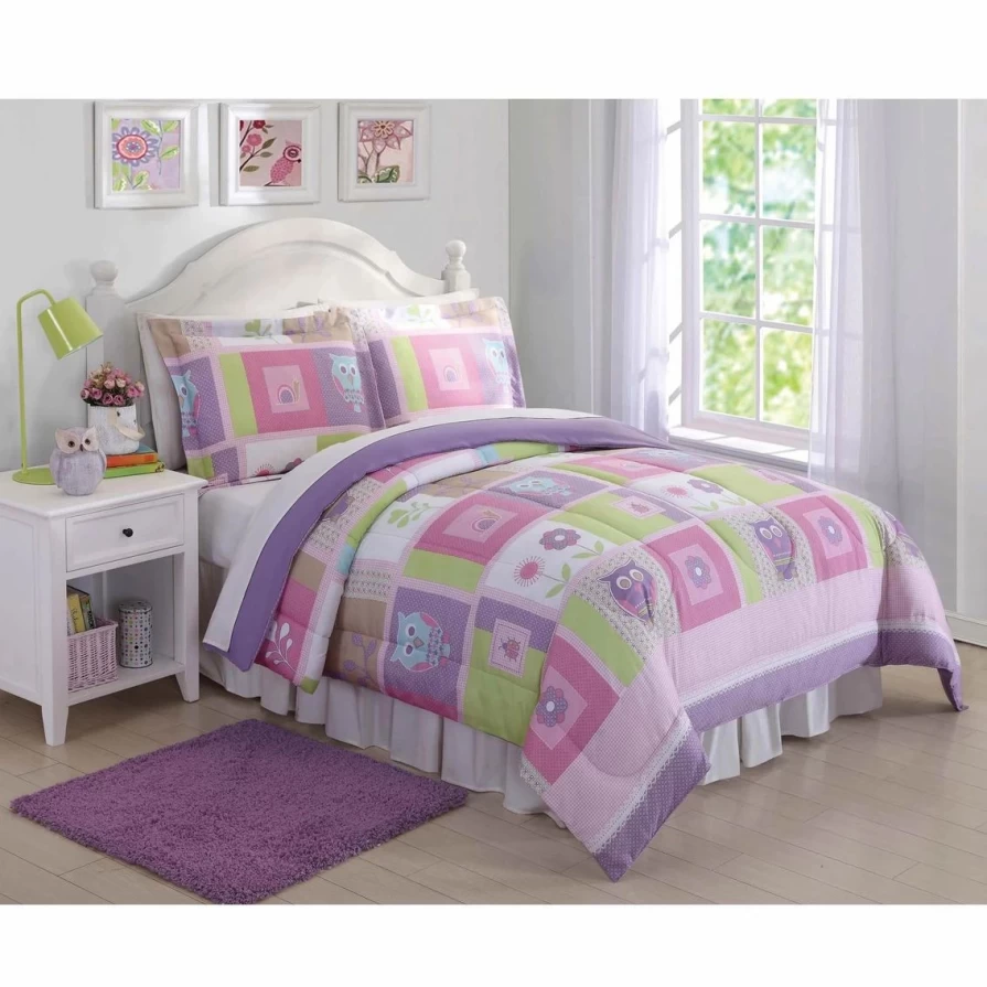 "Affordable Happy Owls Comforter Set - Cozy Bedding for a Joyful Bedroom"
