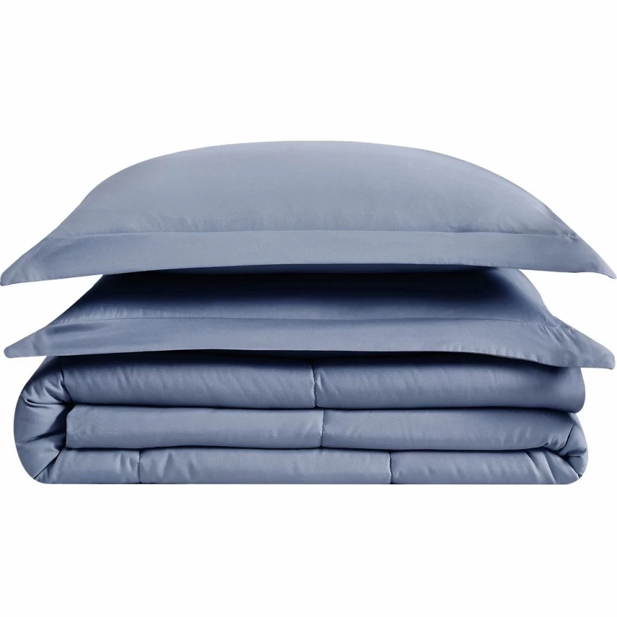London Fog 3-Piece Solid Color Comforter Set with Coupon – Garment Wash Bedding Collection