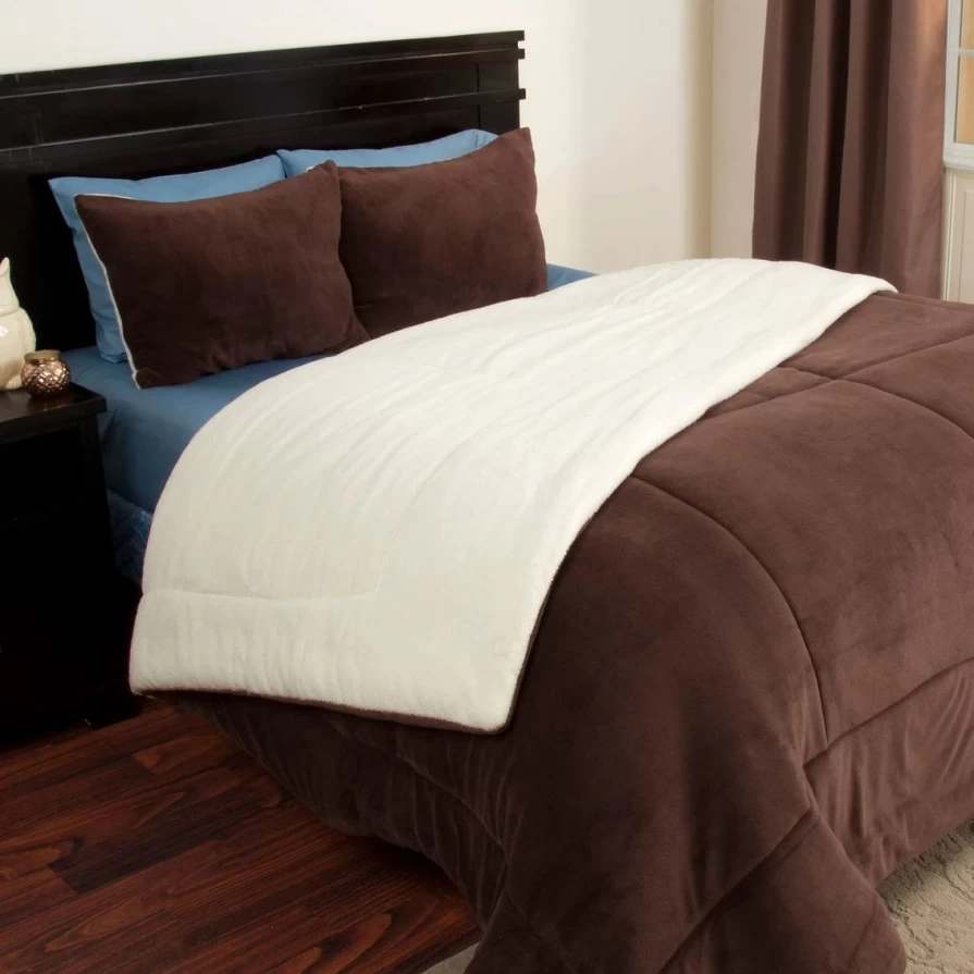 Luxury Sherpa Fleece Comforter Set - Ultra Soft & Warm Bedding for Cozy Nights