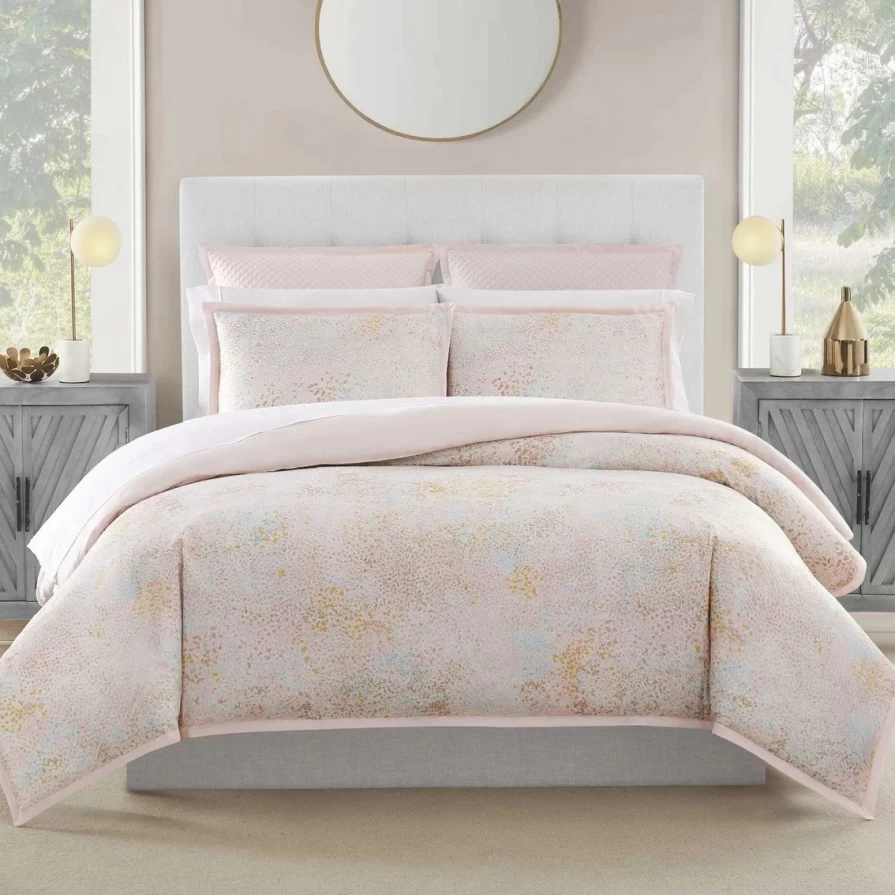 J.Queen New York 4-Piece Beige Sandstone Comforter Set | Luxury Bedding Collection