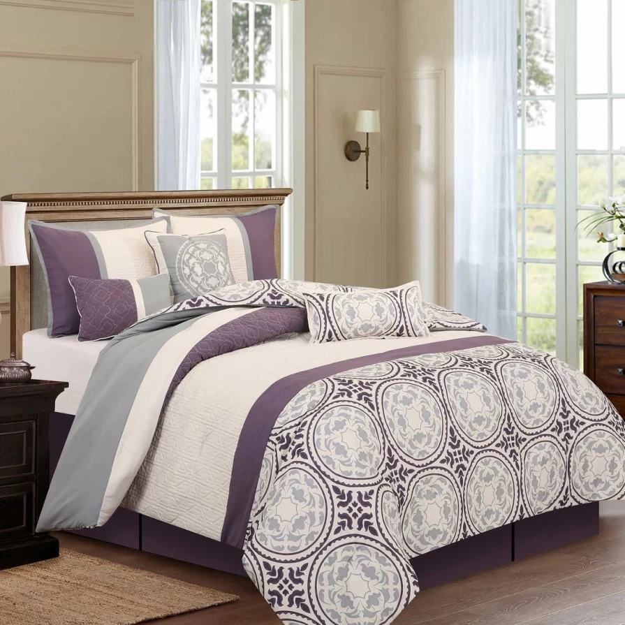 "Camila 7-Piece Comforter Set by Nanshing – Premium Bedding Collection"