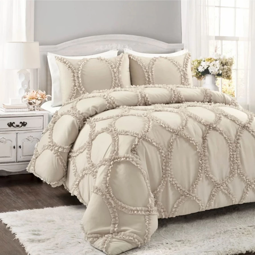 Lush Decor Avon 3-Piece Comforter Set - Limited Time Flash Sale