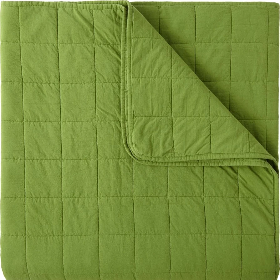 Luxury Quilted Coverlet Set - Premium 4 Square Design for Elegant Bedding