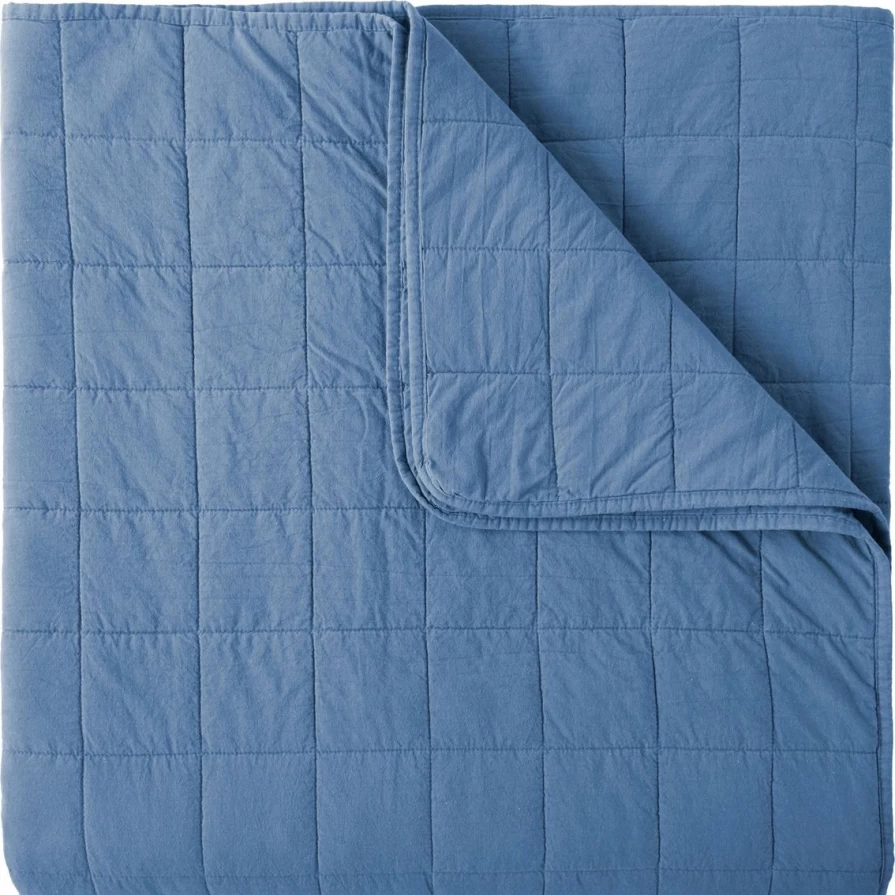Luxury Quilted Coverlet Set - Premium 4 Square Design for Elegant Bedding