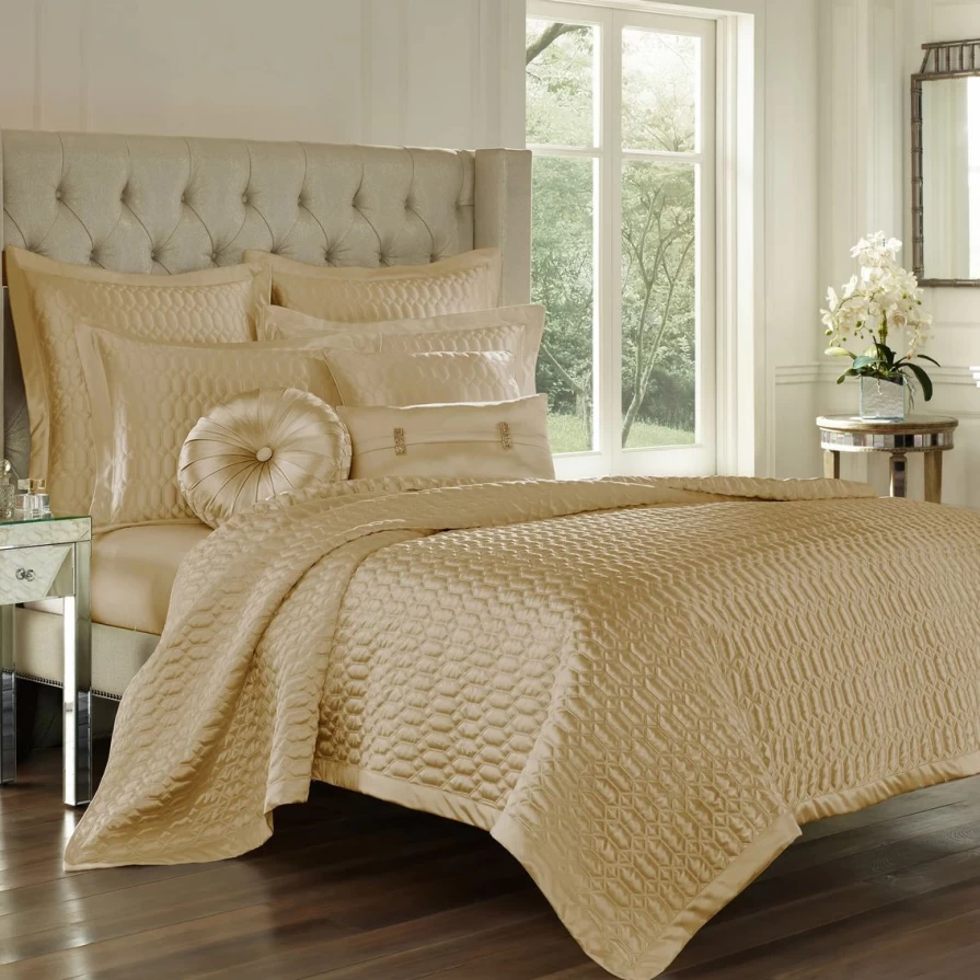 Luxury Satin Coverlet by J. Queen New York – Soft Bedding Set for Elegant Bedrooms