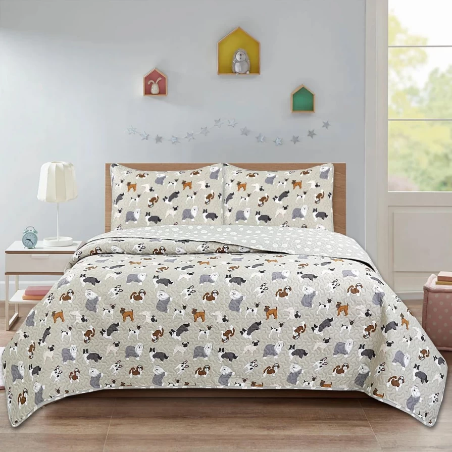 Harper Lane 2-Piece Puppy Quilt Set – Best Cozy Bedding for New Pets