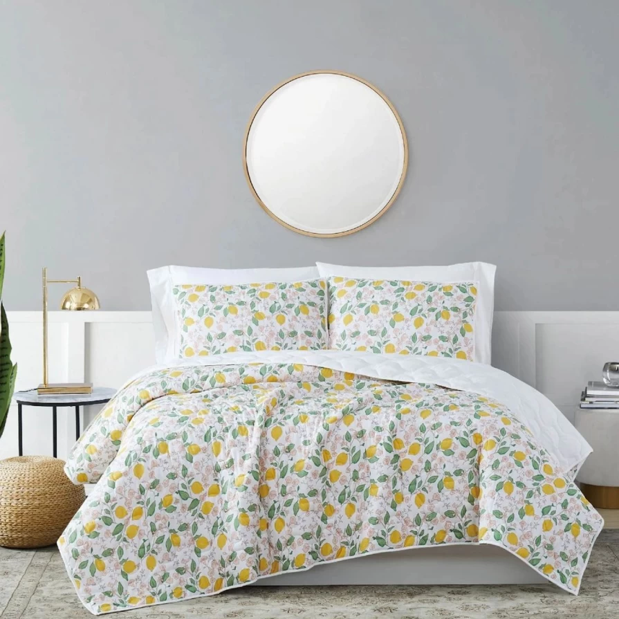 Brooklyn Loom Verbena 3-Piece Multi-Color Quilt Set - Stylish & Comfortable Bedding