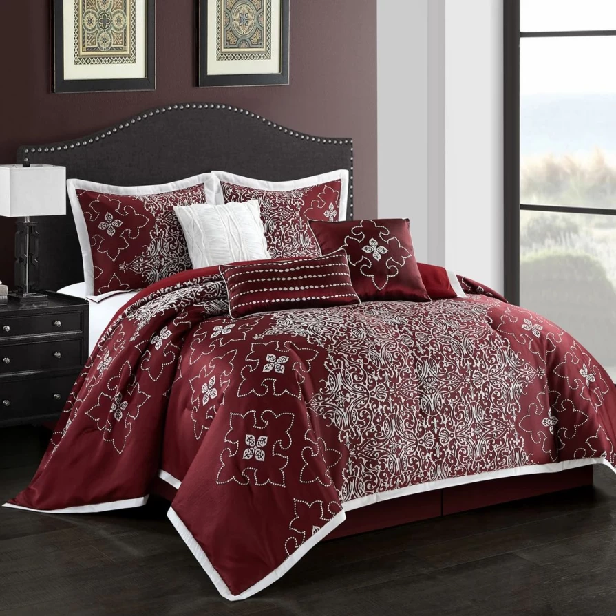 "Kelton 7-Piece Comforter Set by Nanshing – Premium Bedding Collection"