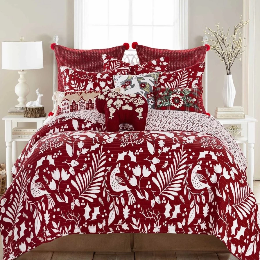 Luxury Bretton Woods Quilt Set by Levtex Home – Oscar & Grace Collection, Discounted Bedding