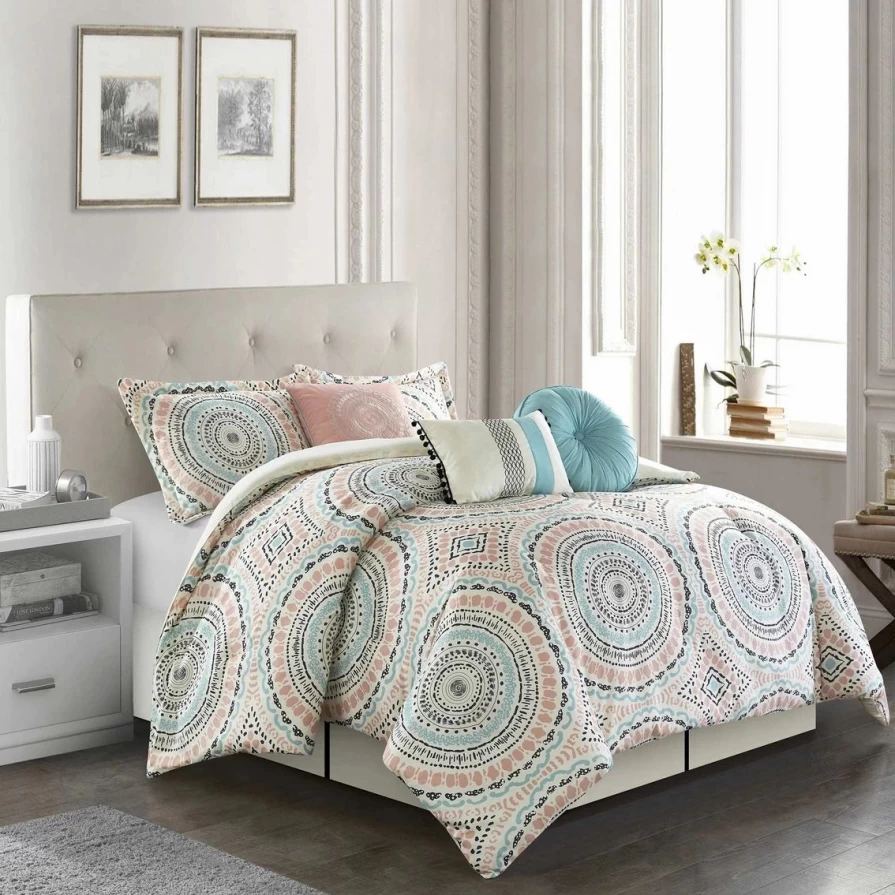 7-Piece Comforter Set by Nanshing Nason - Multi-Color Bedding Collection
