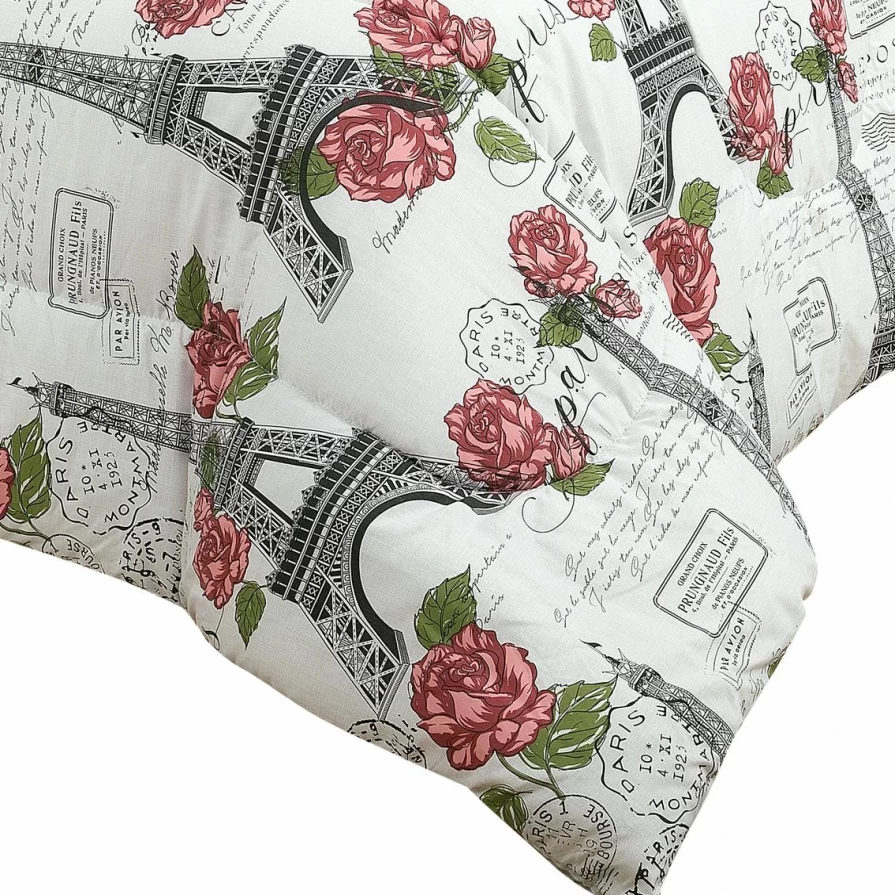 "Affordable Royale Linens Paris Rose Bedding Set - Complete Bed in a Bag"