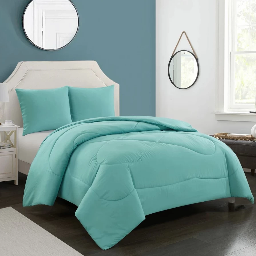 Aqua 3-Piece Comforter Set by Nanshing America Inc – Soft & Affordable Bedding