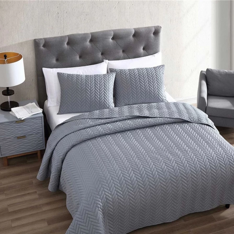 Premium 3-Piece Birch Quilt Set - Luxury Bedding Collection for Cozy Comfort