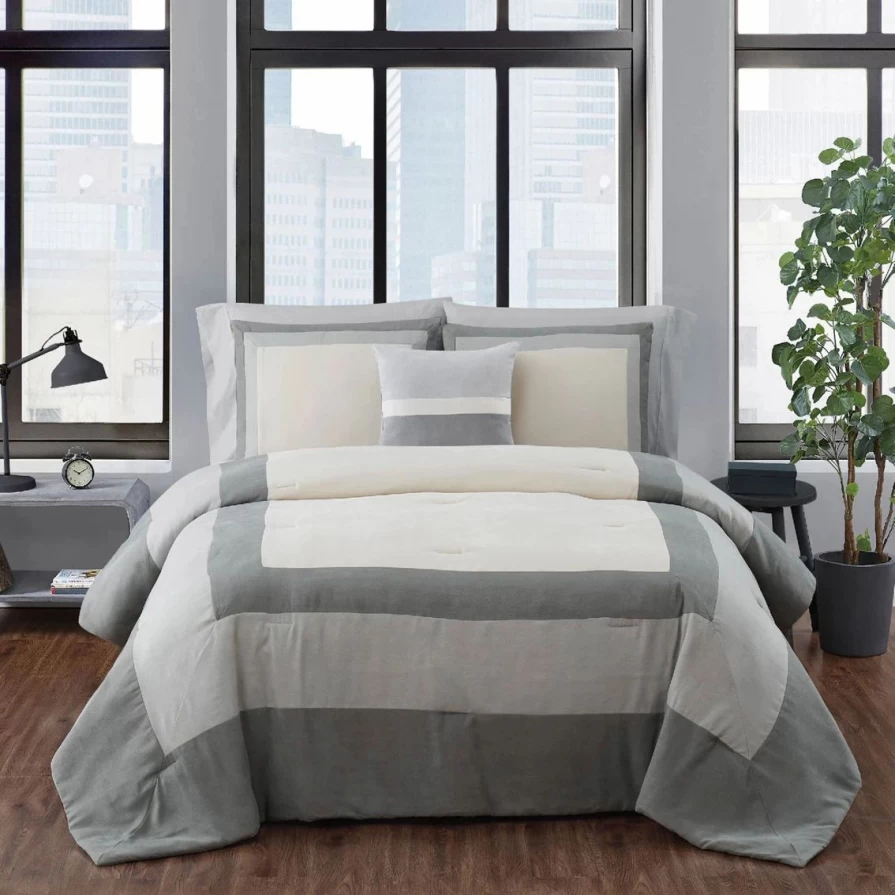 London Fog Dartford Microsuede Comforter Set - Luxurious Soft Bedding Collection