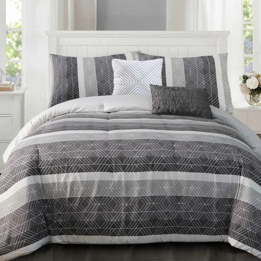 "Maze 100% Polyester Comforter Set by Enviohome - Soft & Stylish Bedding Promo"