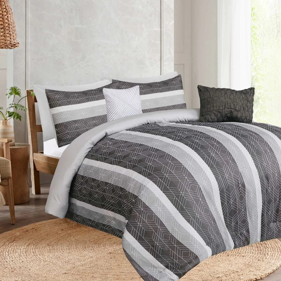 "Maze 100% Polyester Comforter Set by Enviohome - Soft & Stylish Bedding Promo"