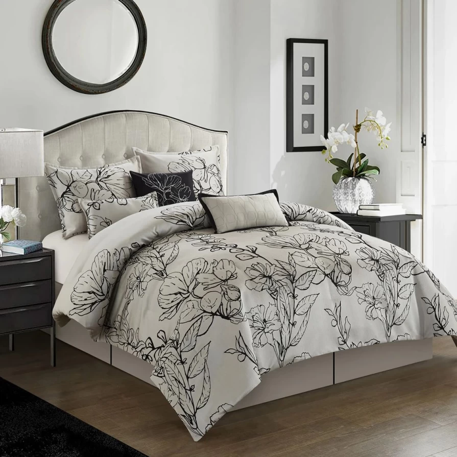 "7-Piece Comforter Set by Nanshing America - Premium Bedding Collection for Cozy Comfort"