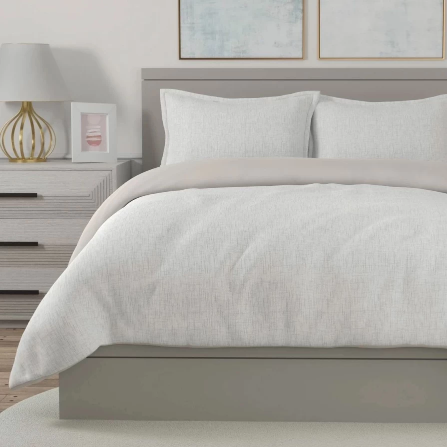 "Portico Bennet Slub Comforter Set – Soft Bedding Collection for Cozy Comfort"